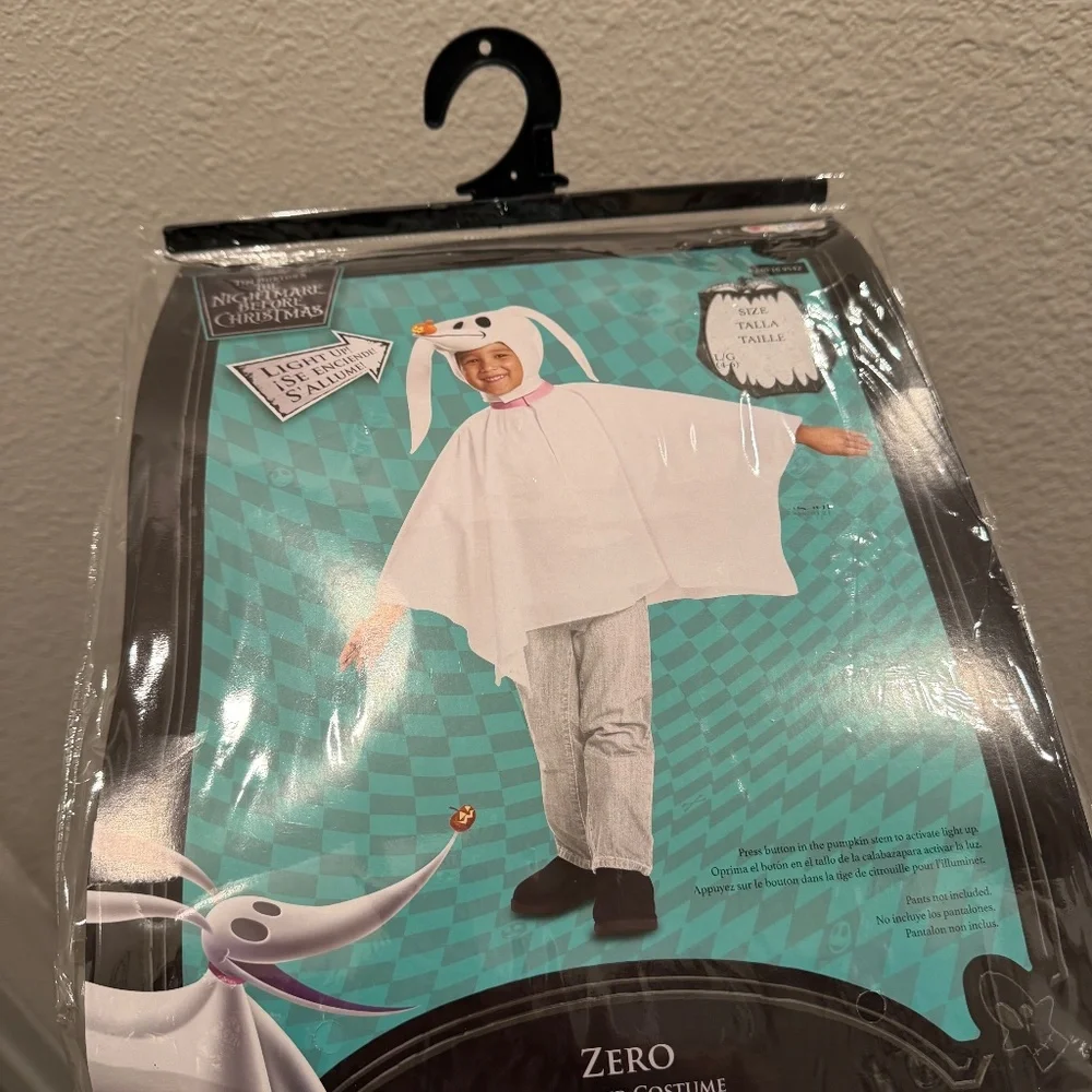 NEW Toddler Disney the Nightmare Before Christmas Zero Classic Halloween Costume